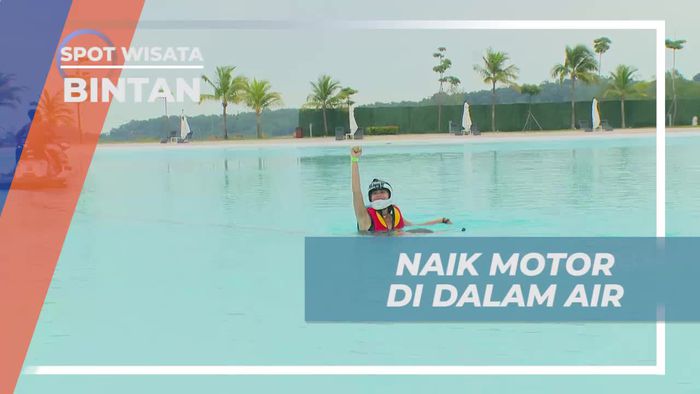Mencoba Wahana Unik Naik Motor di Dalam Air, Bintan