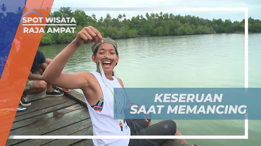 Mengasah Kesabaran Dengan Memancing di Pulau Tomolol Raja Ampat 