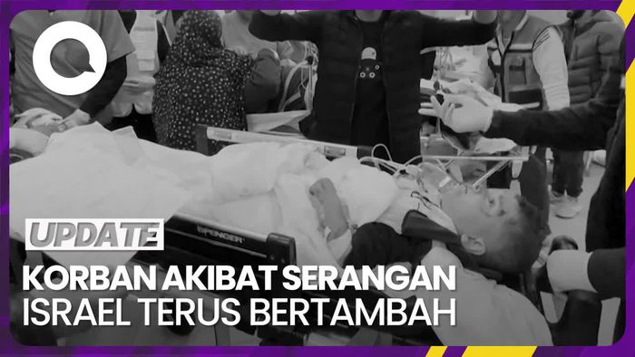 Warga Palestina yang Terluka Akibat Serangan Israel Dibawa ke RS Gaza