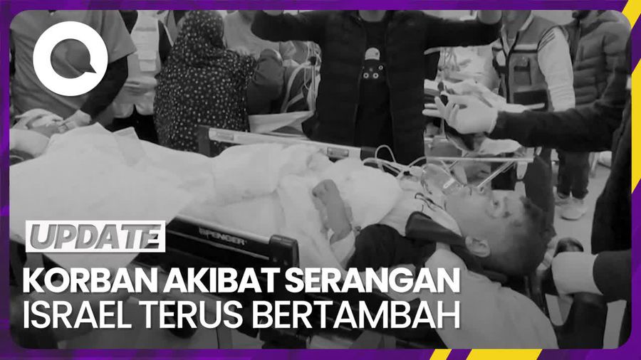 Warga Palestina yang Terluka Akibat Serangan Israel Dibawa ke RS Gaza