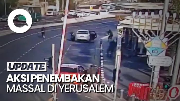 Rekaman CCTV Penembakan Halte Bus di Yerusalem, 3 Tewas