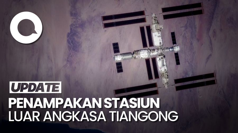 China Akhirnya Tunjukkan Stasiun Luar Angkasa Tiangong Secara Utuh
