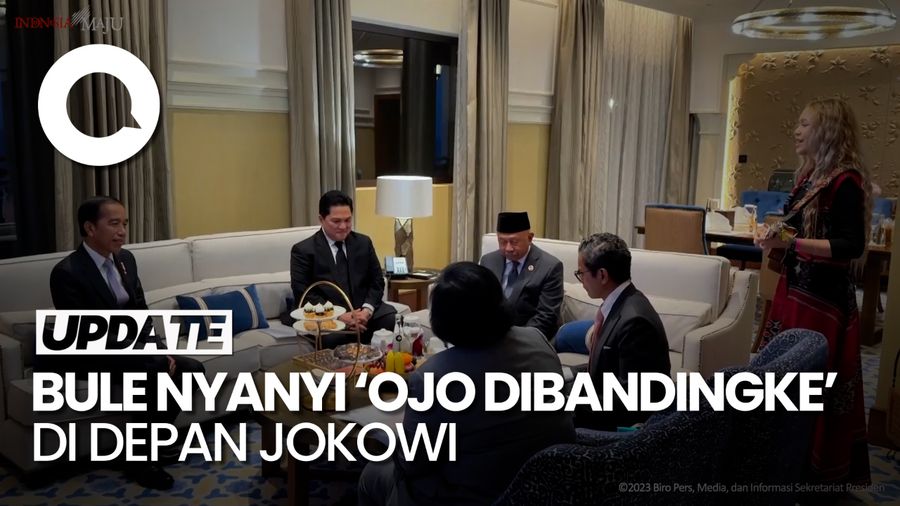 Jokowi Tiba di Dubai, Langsung Dinyanyiin Lagu Ojo Dibandingke