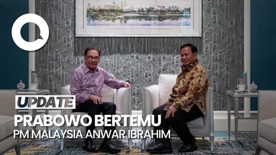 Bertemu Anwar Ibrahim, Prabowo Cerita Pernah Mandi di Kali Ciliwung