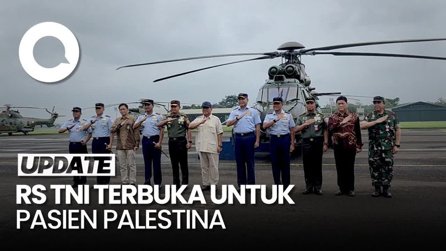 Prabowo Izinkan RS TNI Dipakai Rawat Pasien dari Palestina