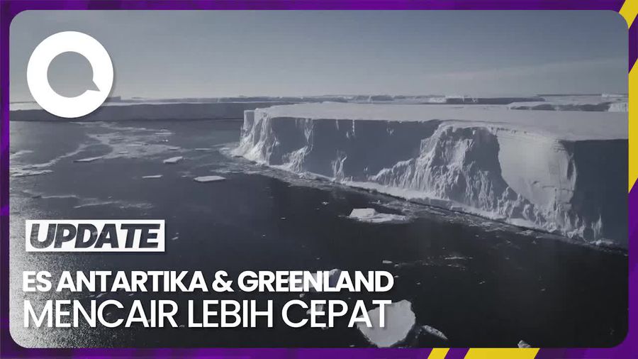Lapisan Es Antartika dan Greenland Mencair 3 Kali Lebih Cepat