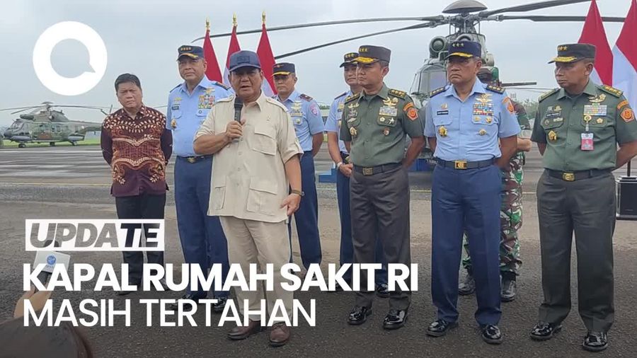Prabowo Sebut Kapal RS Buat Gaza Belum Diizinkan Berlabuh oleh Mesir