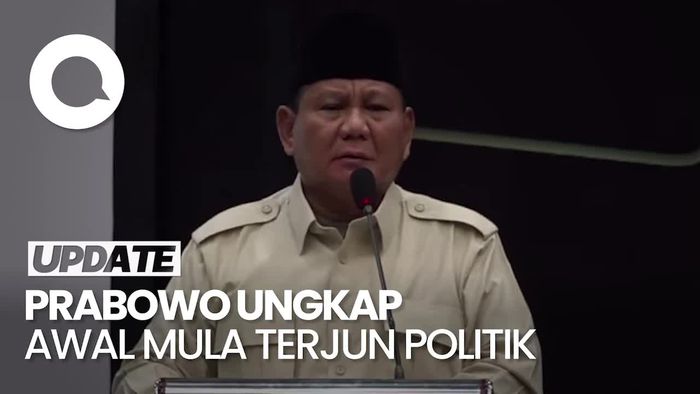 Cerita Prabowo Awal Mula Terjun Politik, Ungkit Kedekatan dengan Gus Dur