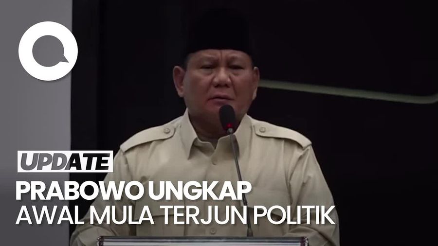 Cerita Prabowo Awal Mula Terjun Politik, Ungkit Kedekatan dengan Gus Dur