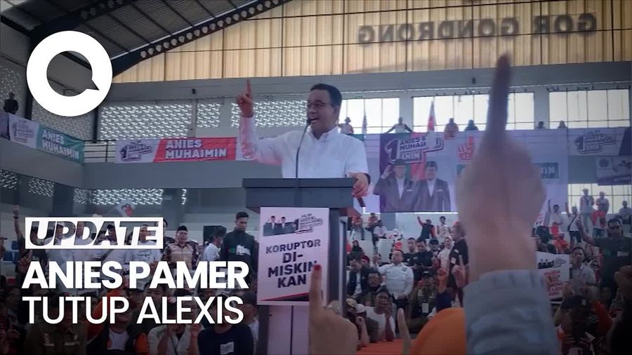 Kampanye di Banten, Anies Pamer Tutup Alexis Pakai Kertas Bertanda Tangan