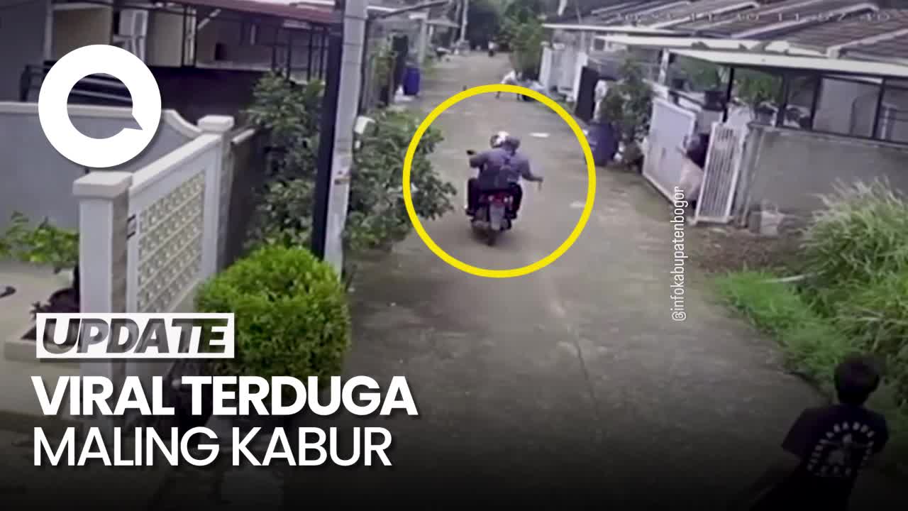 Hendak Bobol Rumah Di Bogor, Pria Bermotor Ngebut Di Gang-Diteriaki Warga