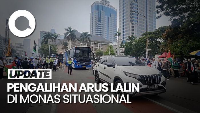 Ada Munajat 212, Pengalihan Arus Lalin di Area Monas Berlaku Situasional