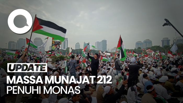 Penampakan Kawasan Monas Dipenuhi Massa Aksi Munajat 212