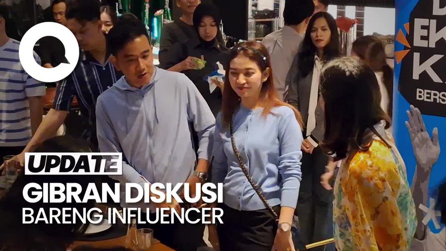 Gibran Temui Influencer di Senopati Bahas Ekonomi Kreatif