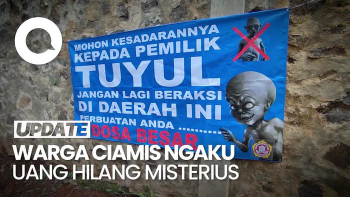Uang Kerap Hilang, Warga Ciamis Pasang Spanduk Tuyul Dilarang Beroperasi