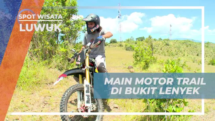 Memacu Adrenalin Dengan Bermain Motor Trail di Bukit Lenyek Luwuk Banggai