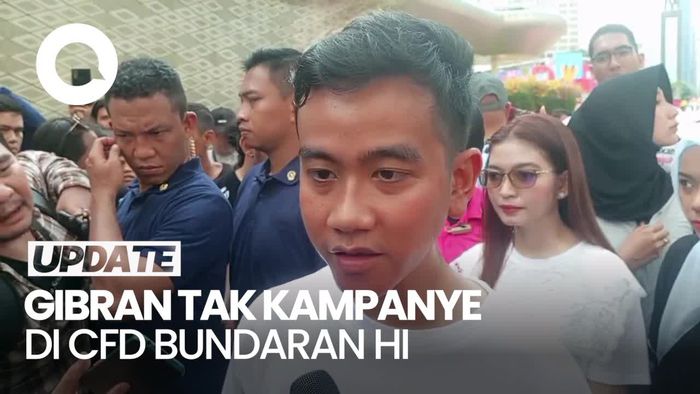 CFD DKI Tak Boleh untuk Kampanye, Gibran: Kita Nggak Ngajak Nyoblos