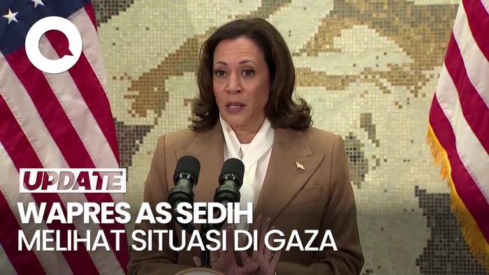 Wapres AS Pilu soal Gaza: Terlalu Banyak Warga Palestina Terbunuh