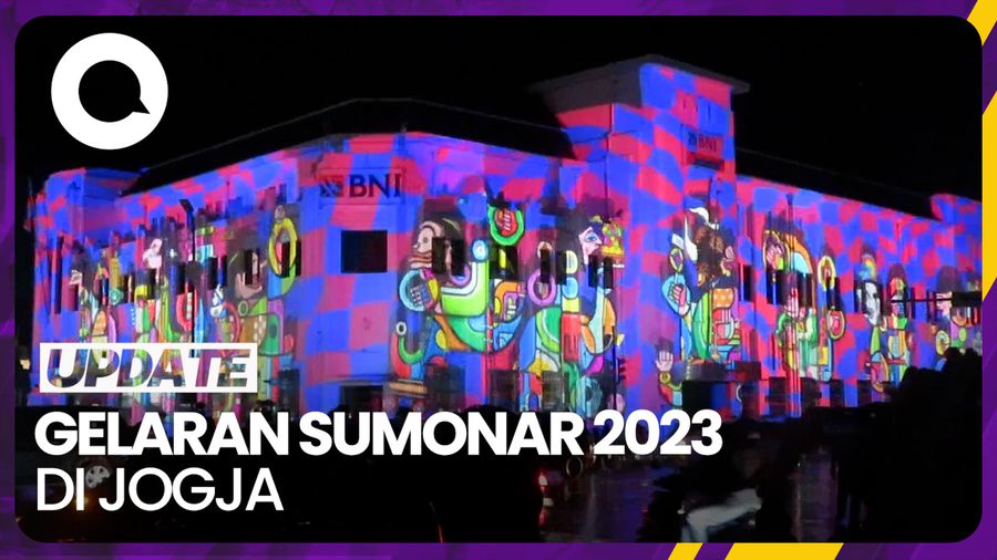 Cantiknya Permainan Seni Video Mapping di Cagar Budaya Jogja