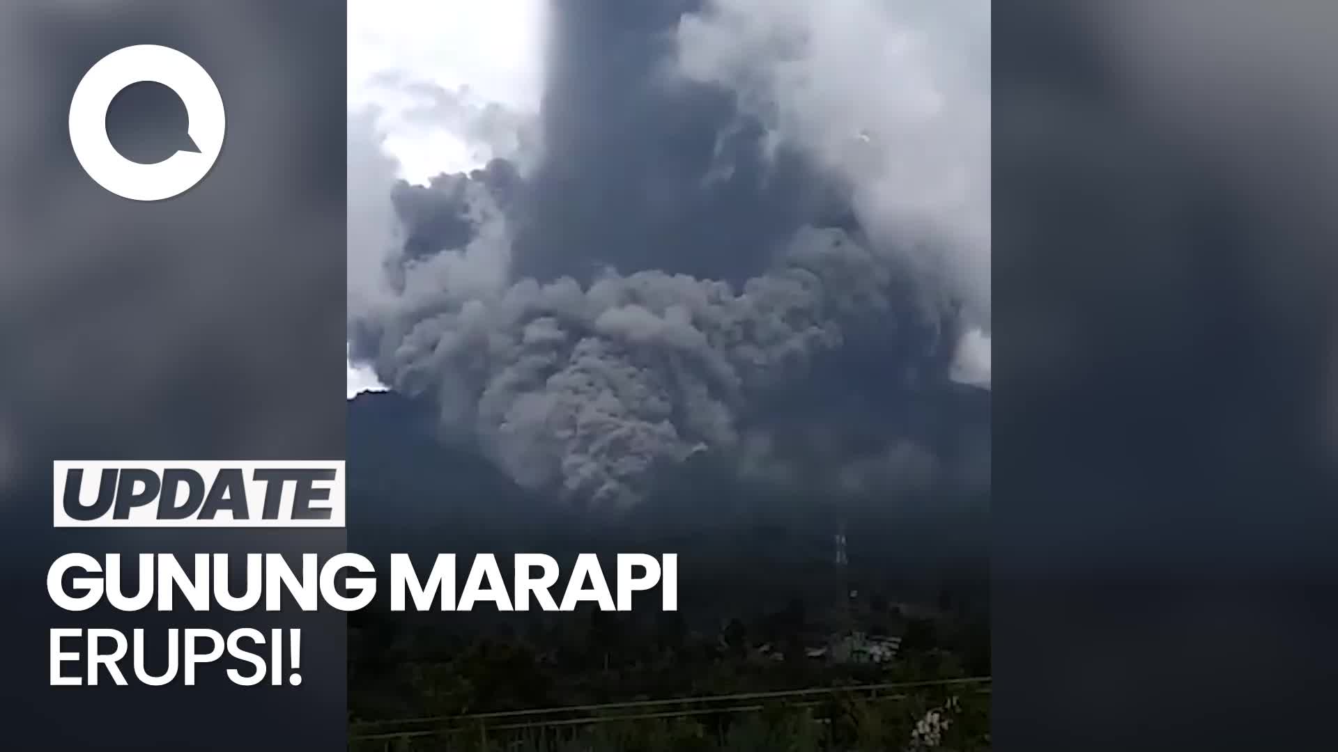 Penampakan Erupsi Gunung Marapi!