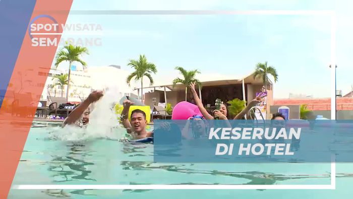 Seru-seruan Berenang di Penginapan Asri Semarang