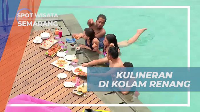 Menikmati Hidangan Spesial di Kolam Renang Penginapan Semarang