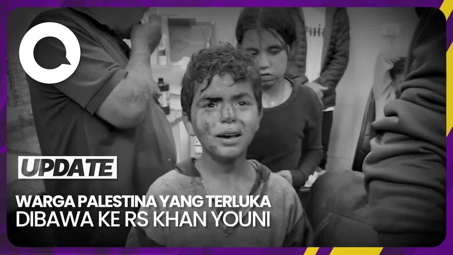 Tangis Anak-anak di RS Setelah Israel Bombardir Jalur Gaza