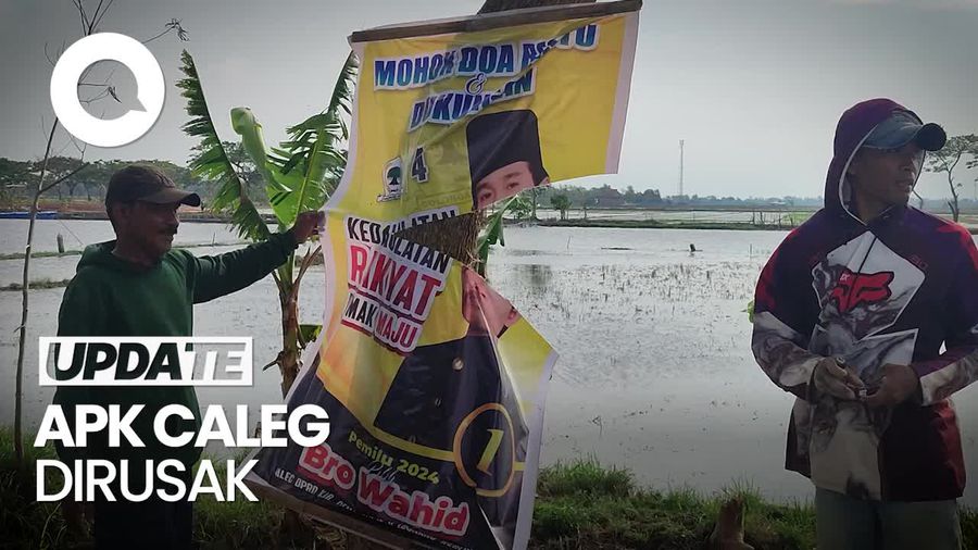 Sejumlah Peraga Kampanye Caleg di Demak Diduga Dirusak-Dicopot Orang