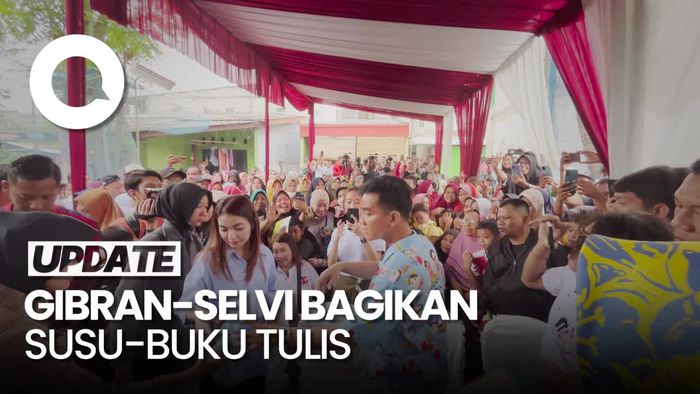 Bagikan Susu Bersama Gibran, Selvi: Kita Ingin Anak-anak Sehat