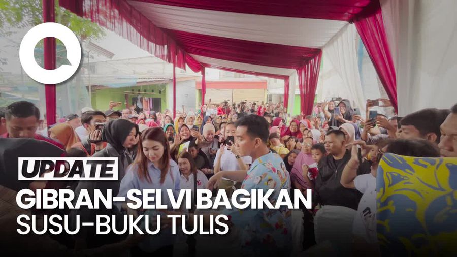 Bagikan Susu Bersama Gibran, Selvi: Kita Ingin Anak-anak Sehat