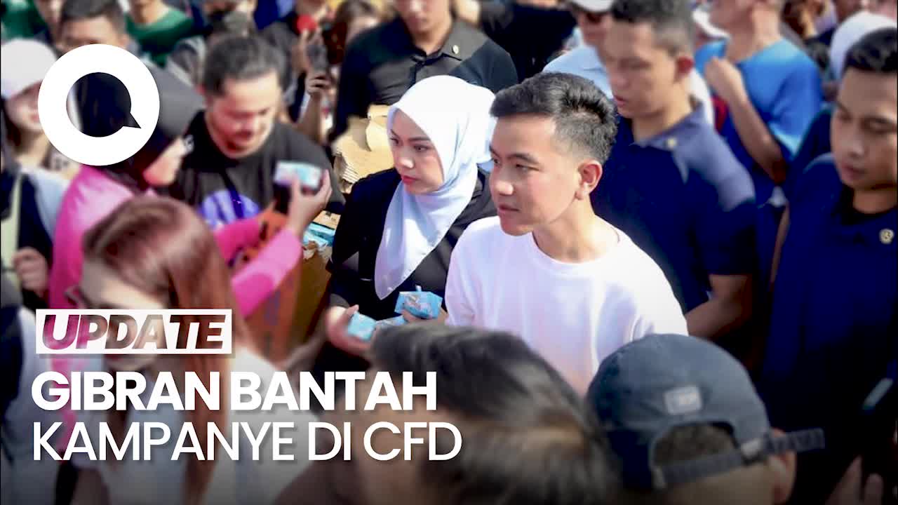 Kala Gibran Bantah Kampanye Bagi-bagi Susu Di CFD