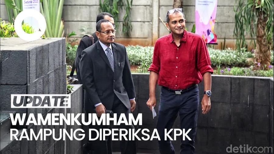 Wamenkumham Eddy Hiariej Bungkam Seusai Diperiksa KPK