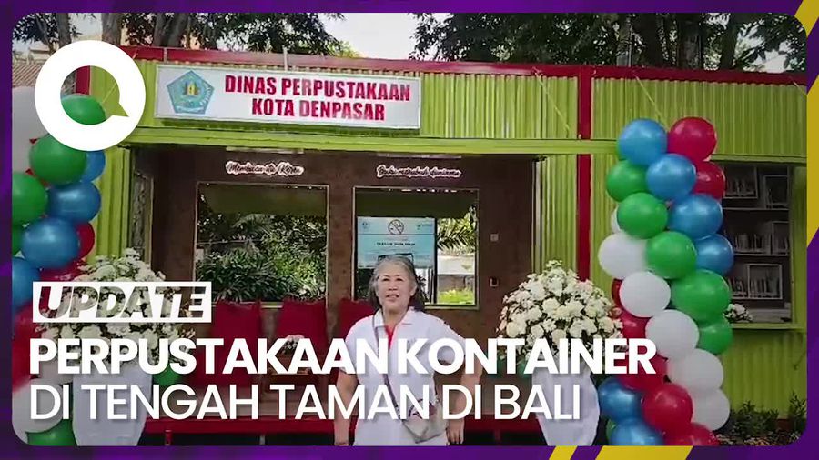 Perpustakaan Semi Kontainer Perdana di Denpasar