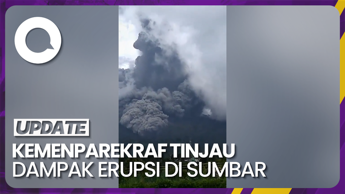  Tinjau Dampak Erupsi, Kemenparekraf Bakal ke Sumbar Minggu Ini