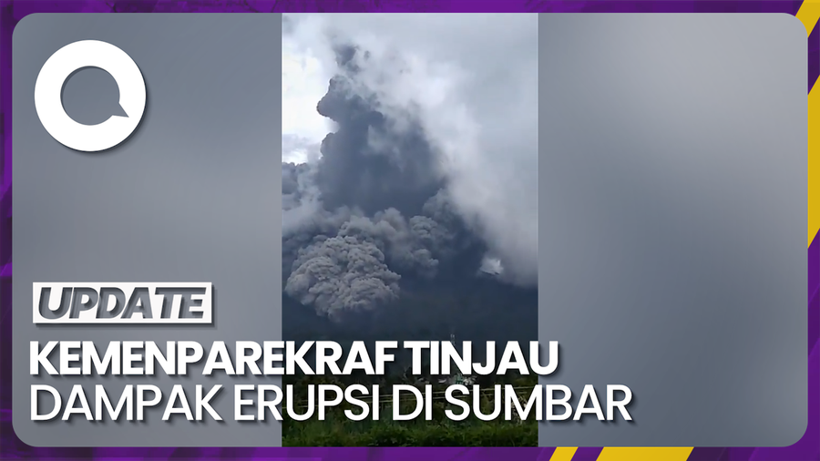  Tinjau Dampak Erupsi, Kemenparekraf Bakal ke Sumbar Minggu Ini