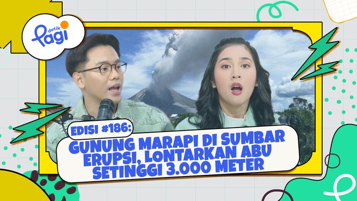 Gunung Marapi di Sumbar Erupsi, Lontarkan Abu setinggi 3.000 Meter