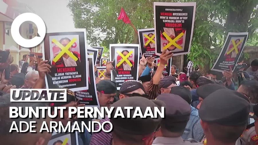 Massa Paman Usman Geruduk Kantor PSI DIY Buntut Ucapan Ade Armando