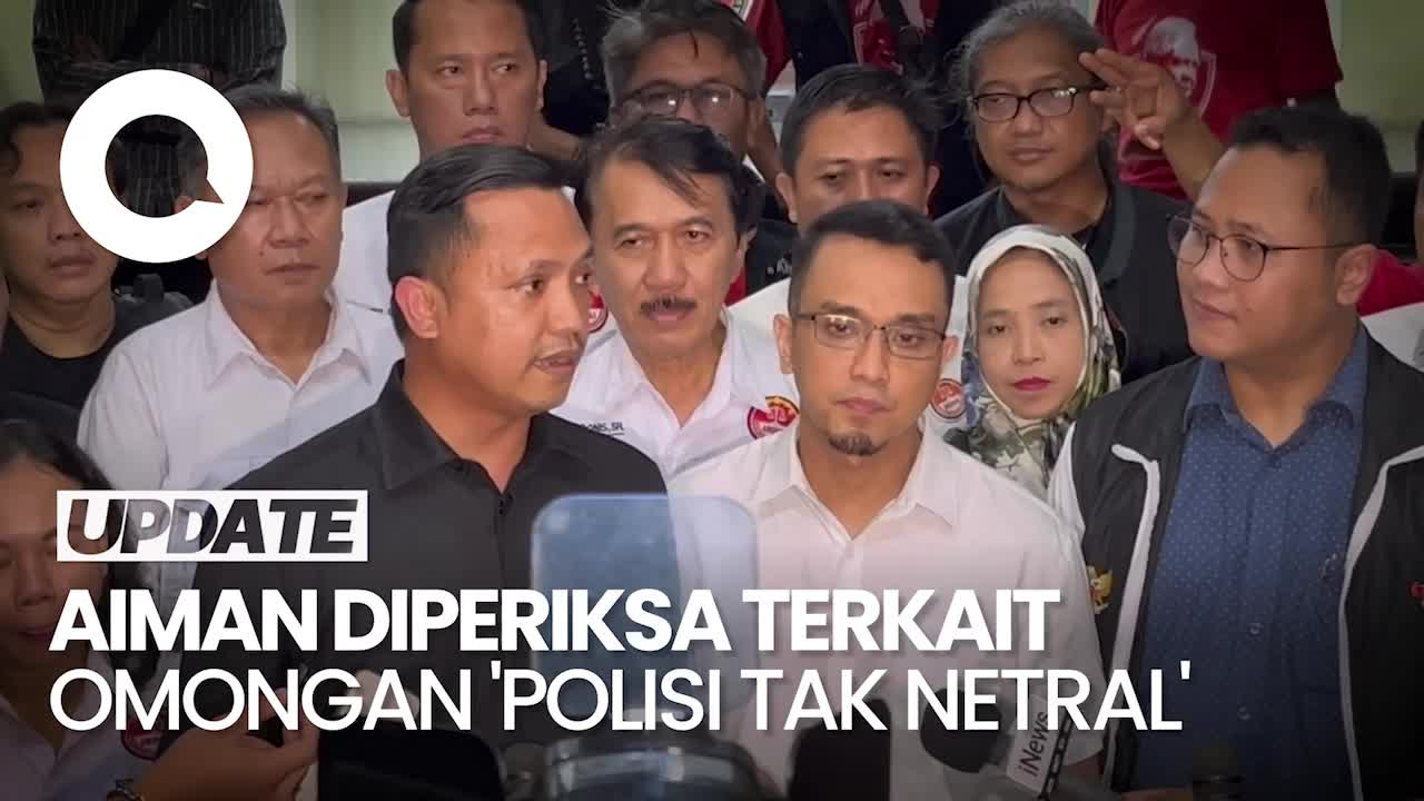 Aiman Dicecar 60 Pertanyaan Terkait Omongan 'Polisi Tak Netral'