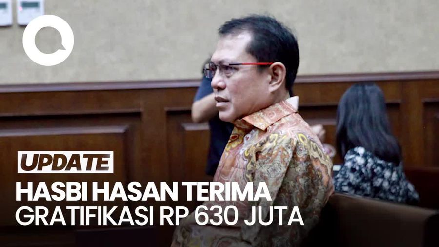 Hasbi Hasan Didakwa Terima Gratifikasi Rp 630 untuk Wisata-Penginapan