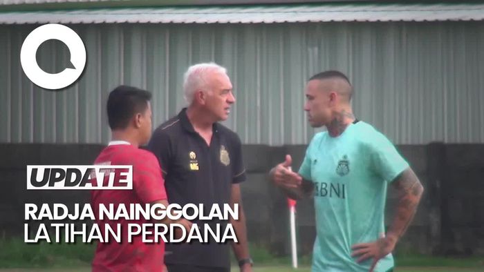 Intip Latihan Perdana Radja Nainggolan Bersama Bhayangkara FC