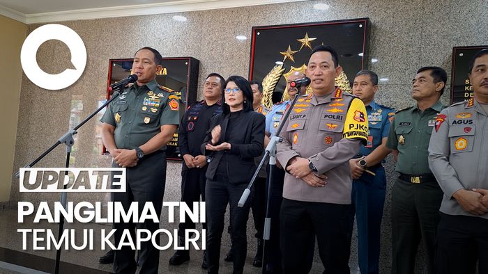 Panglima TNI Temui Kapolri Bahas Pengamanan Pemilu hingga Situasi Papua