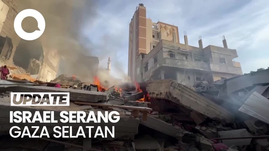 Israel Serang Gaza Selatan, Perintahkan Warga Mengungsi