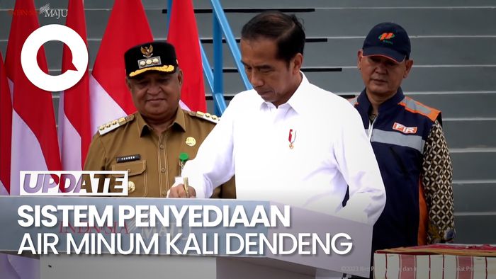 Jokowi Resmikan Sistem Penyediaan Air Minum Kali Dendeng di Kupang
