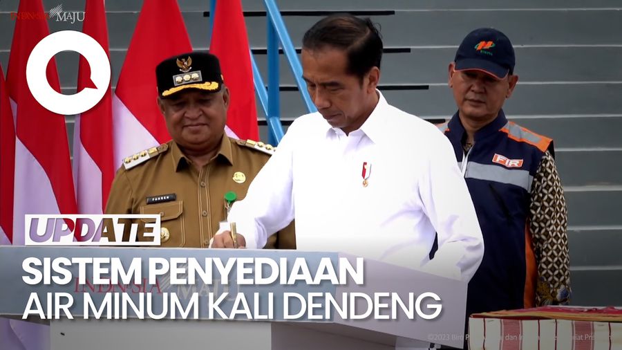 Jokowi Resmikan Sistem Penyediaan Air Minum Kali Dendeng di Kupang