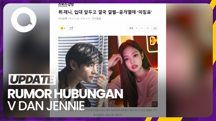  V BTS dan Jennie BLACKPINK Dikabarkan Putus
