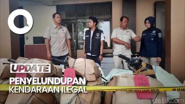 Polisi Ringkus 4 Tersangka Penyelundupan Motor Ilegal ke Timur Leste