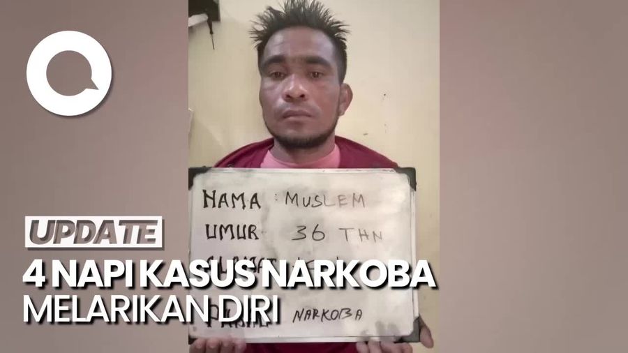 4 Napi Kasus Narkoba di Polda Lampung Kabur, Polisi Buru
