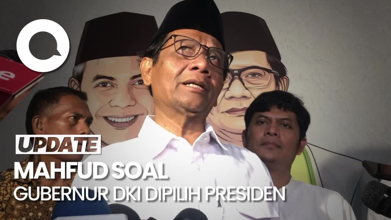 Respons Mahfud Soal RUU DKJ Atur Gubernur Dipilih Presiden