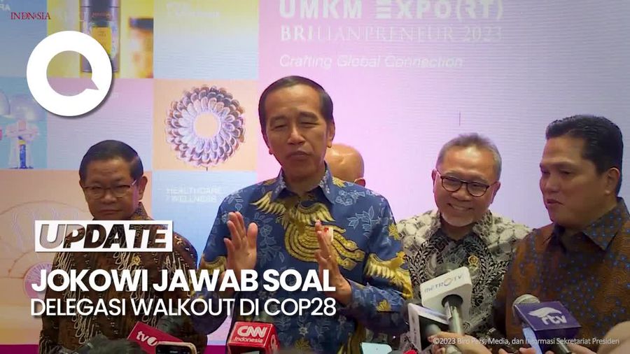 Jawaban Jokowi soal Viral Delegasi Walkout saat Pidato di COP28