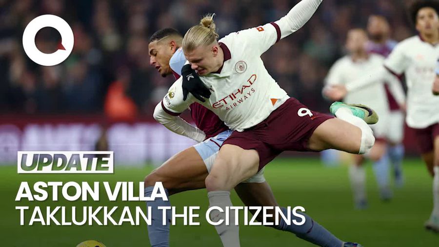 Aston Villa vs Manchester City: Haaland Cs Tumbang 0-1